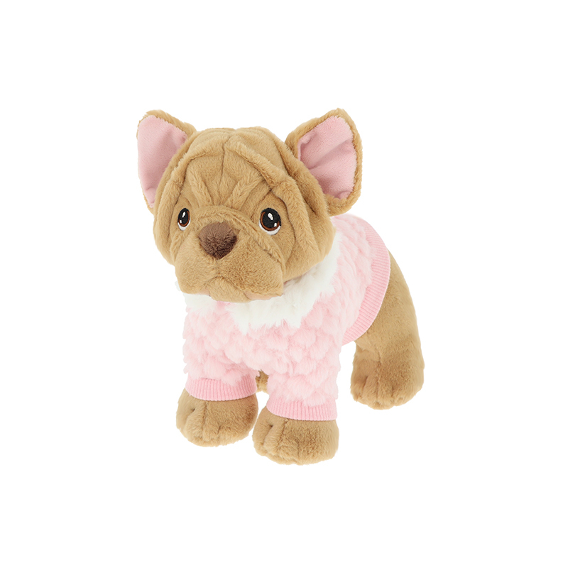 Keel Toys Keeleco Puppy in Outfit French Bulldog 粉紅夢幻小法鬥