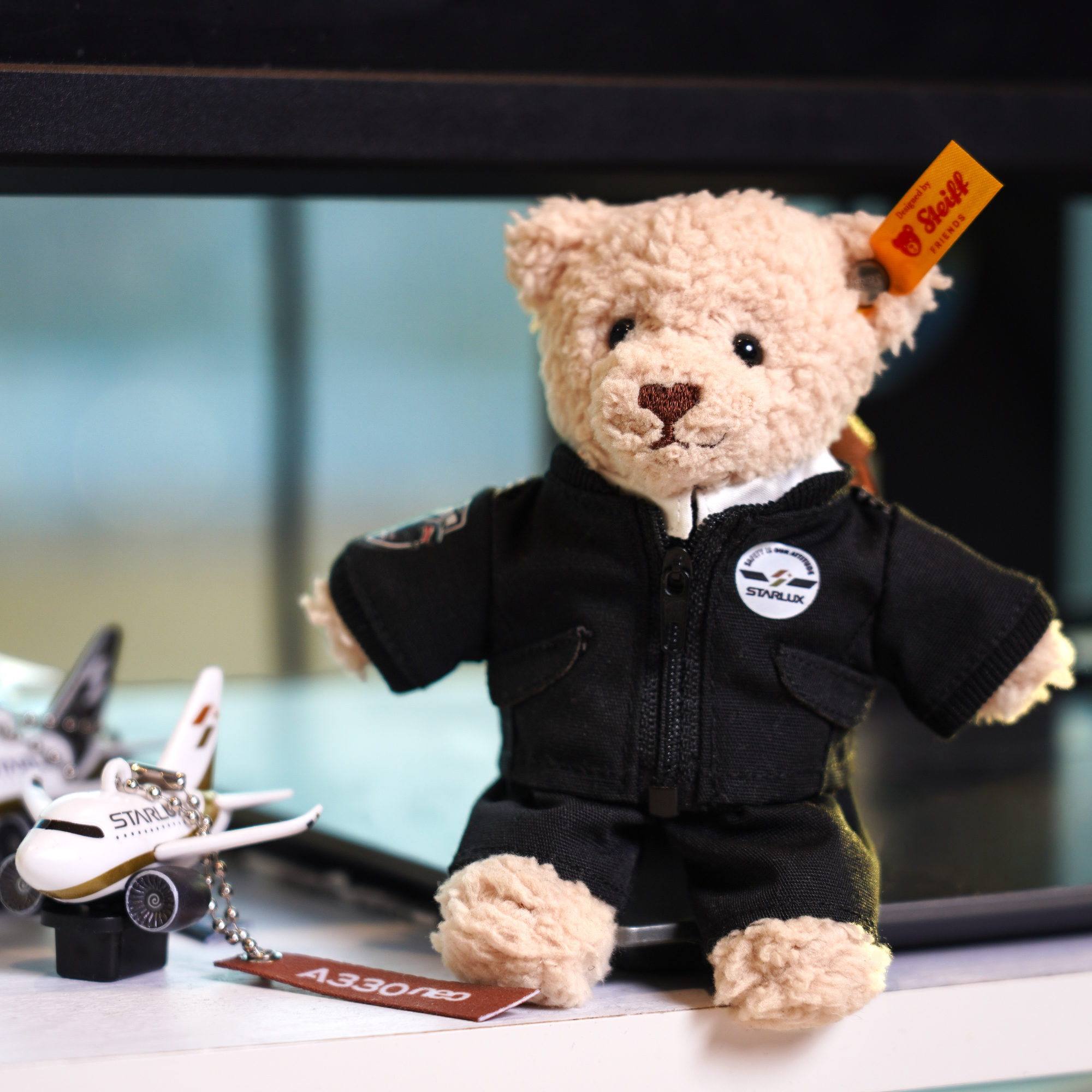 STEIFF x STARLUX Pilot Bear Key Ring