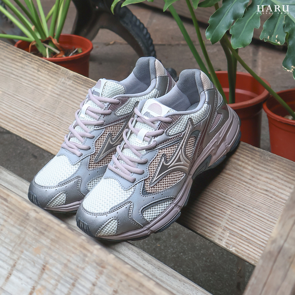 MIZUNO SPEED 2K 奶油銀粉 淡粉 米色 銀灰 復古 女運動休閒鞋 D1GH252905