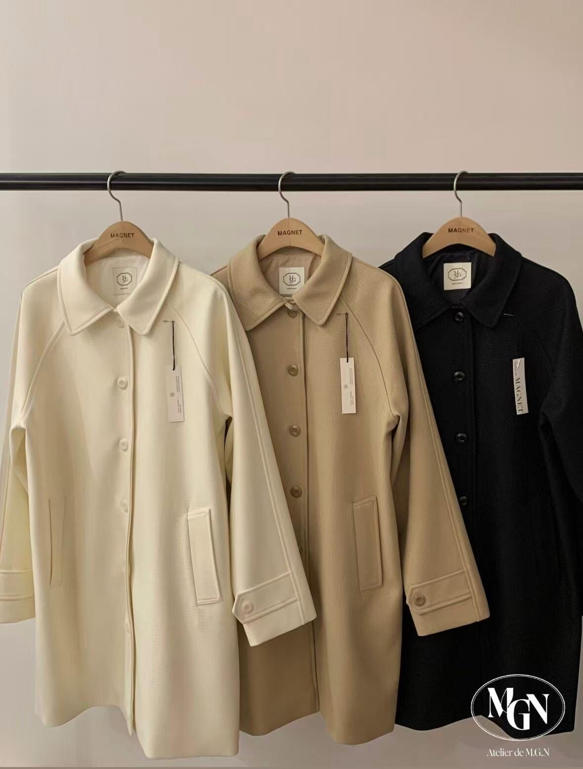 MN5410 立領簡約長外套 *特價* (優惠碼同充值購物金不適用)