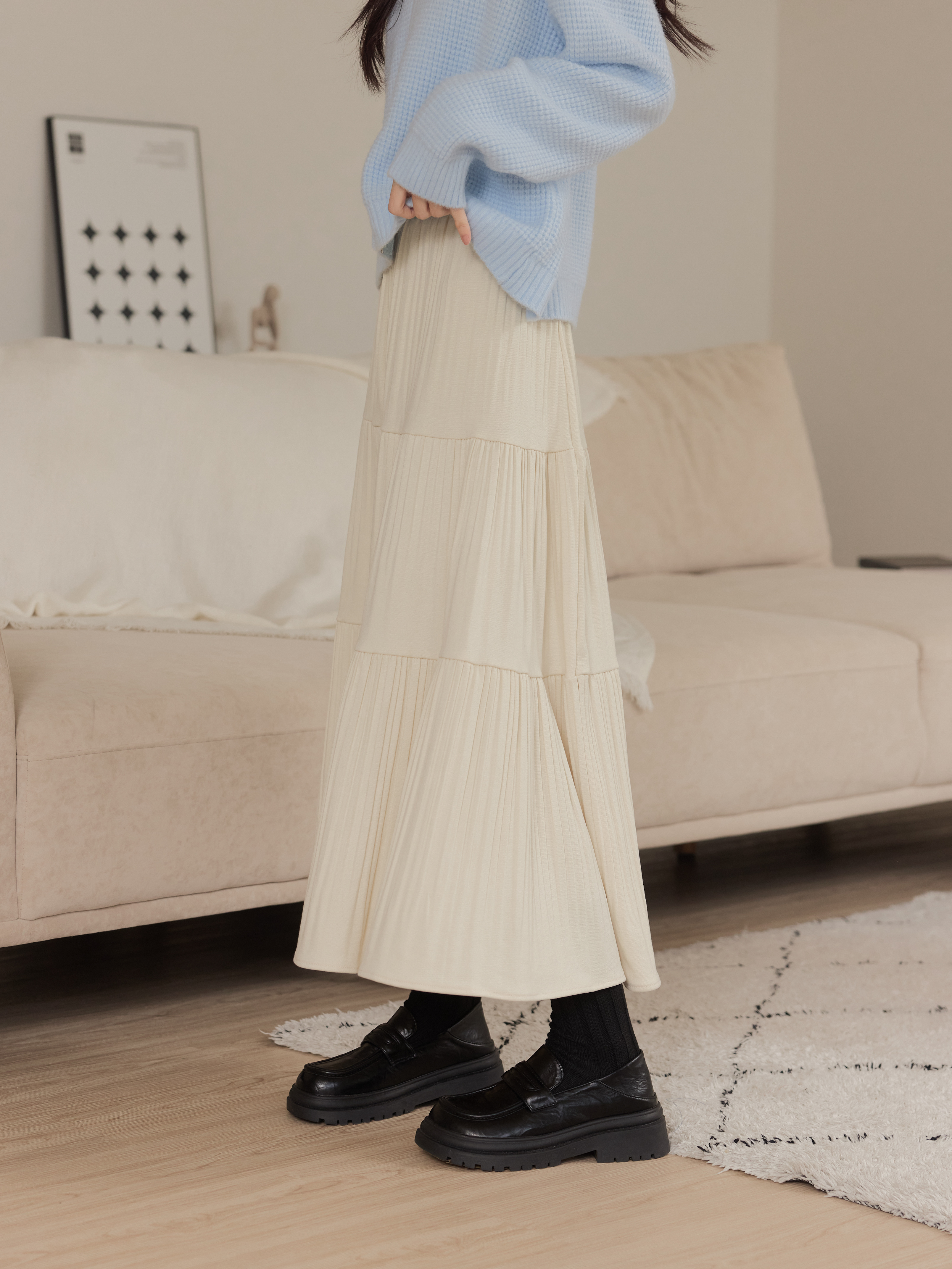 Recommended Matte Slim Long Skirt