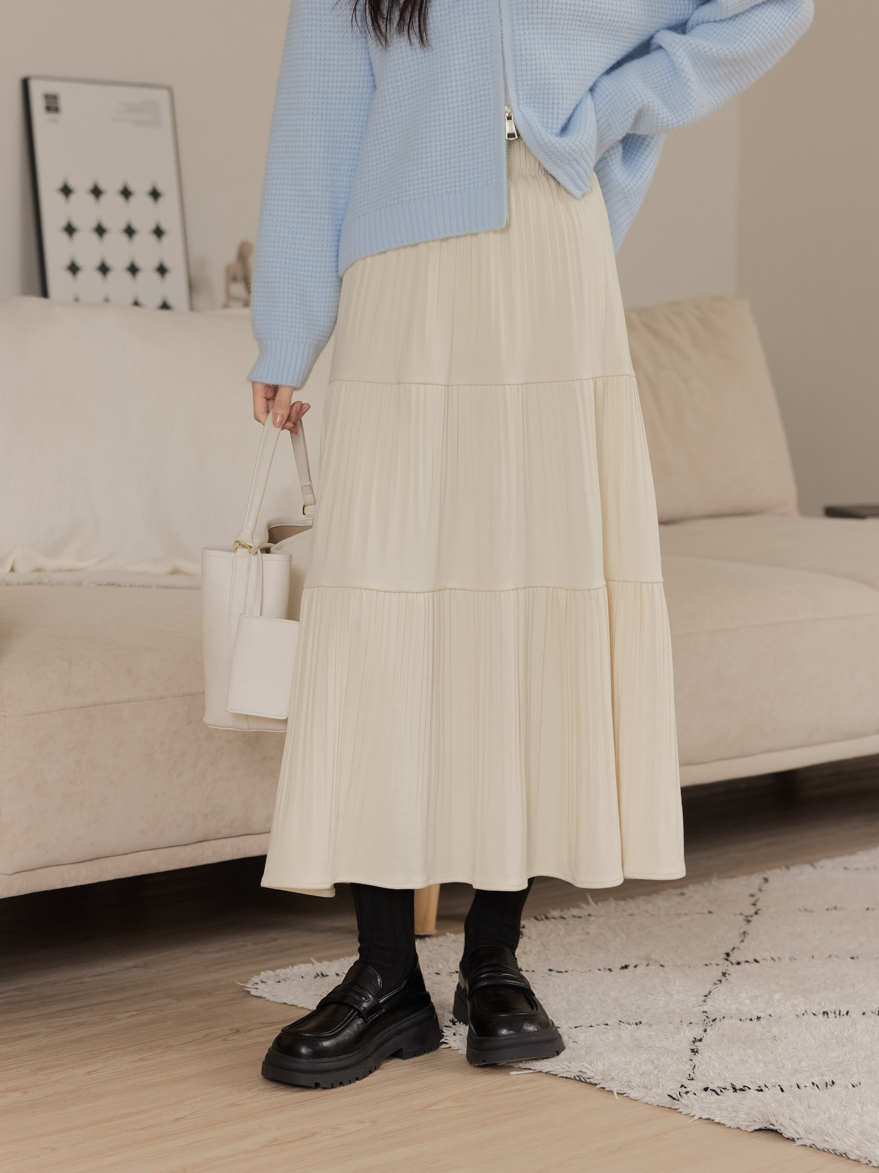 Recommended Matte Slim Long Skirt