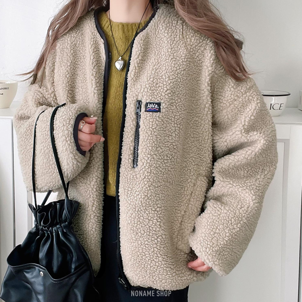 🔥限時特價🔥 JAVA 復古 雙面 滾邊 羊羔毛 外套 兩色 (女款)
