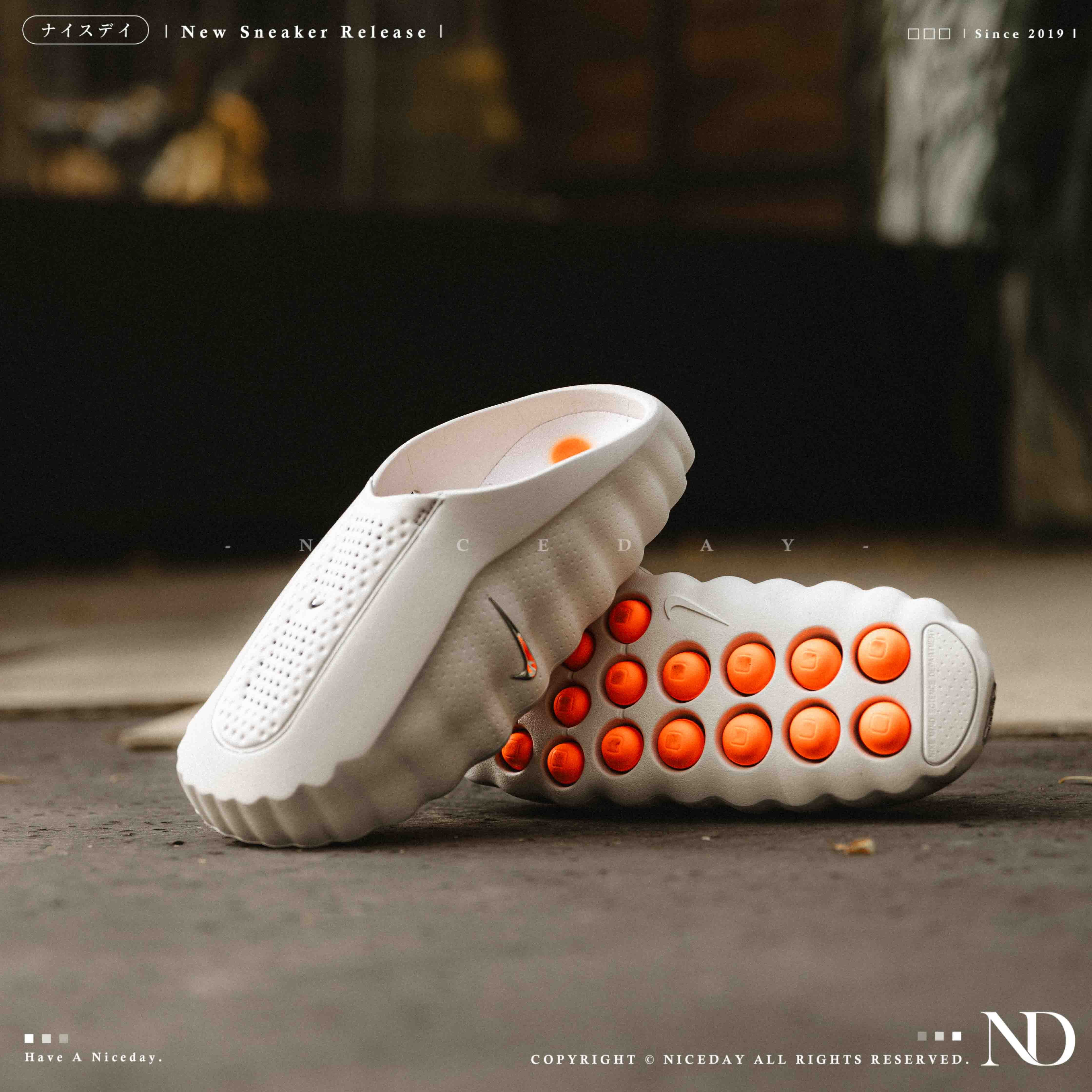 NICEDAY 代購 Nike Mind 001 Slide 白灰 米白 機能 拖鞋 氣墊 舒適 HQ4307-003