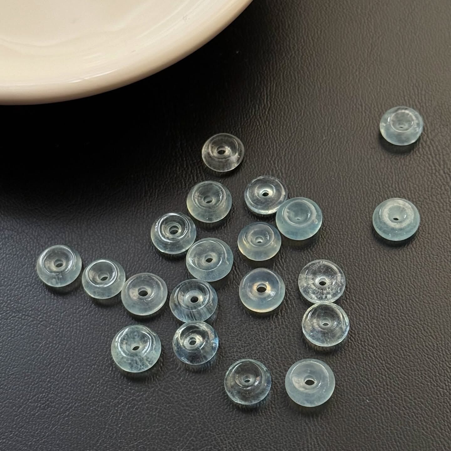 [原石] 海藍寶 迷你平安扣