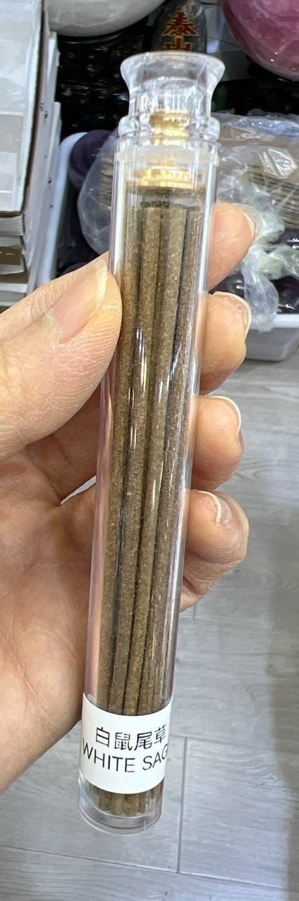 [S] GEMZ & CO 266 PALO SANTO WHITE SAGE TUBE INCENSE STICKS, V687 (V687)