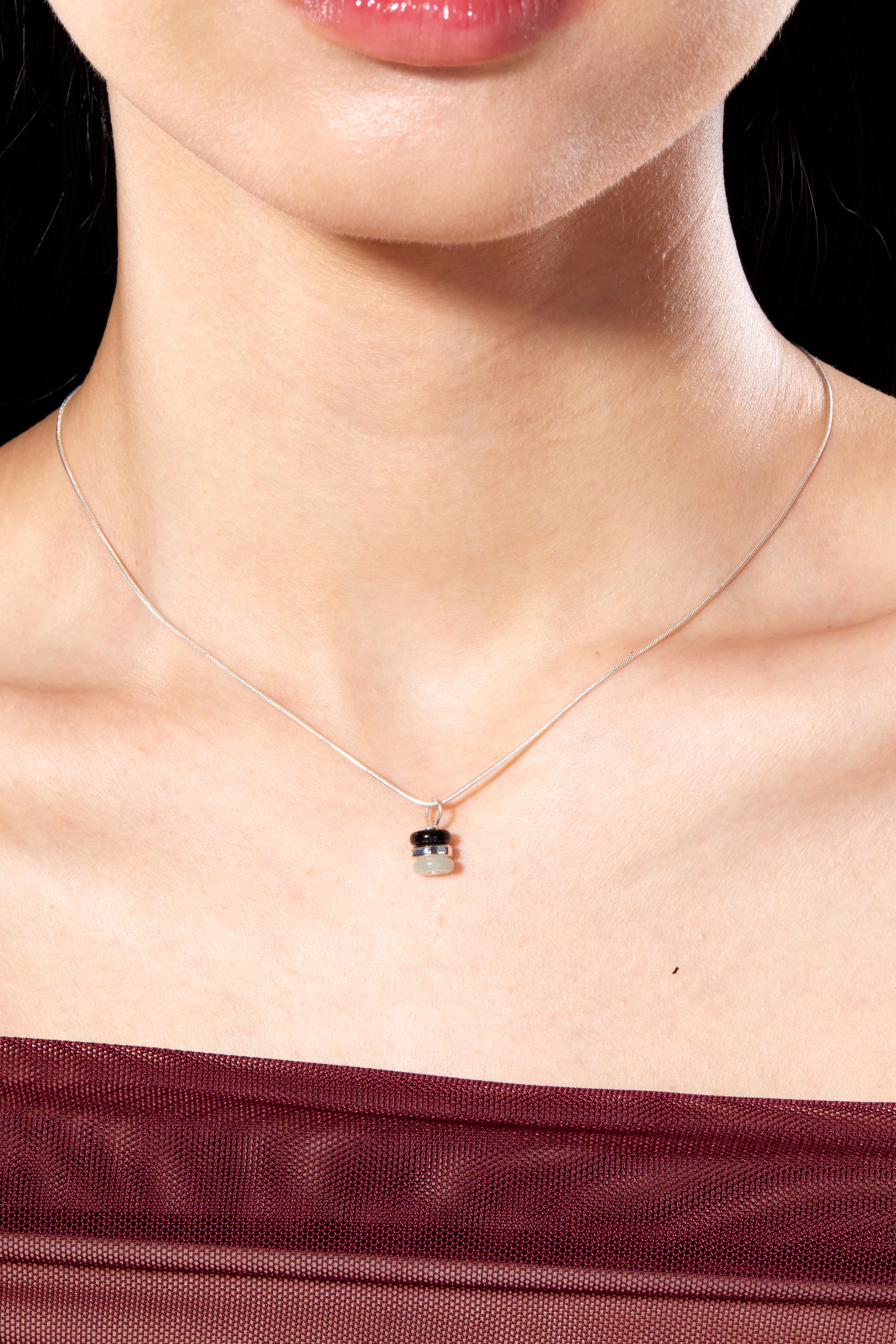 N1227 | 純銀天然石項鍊