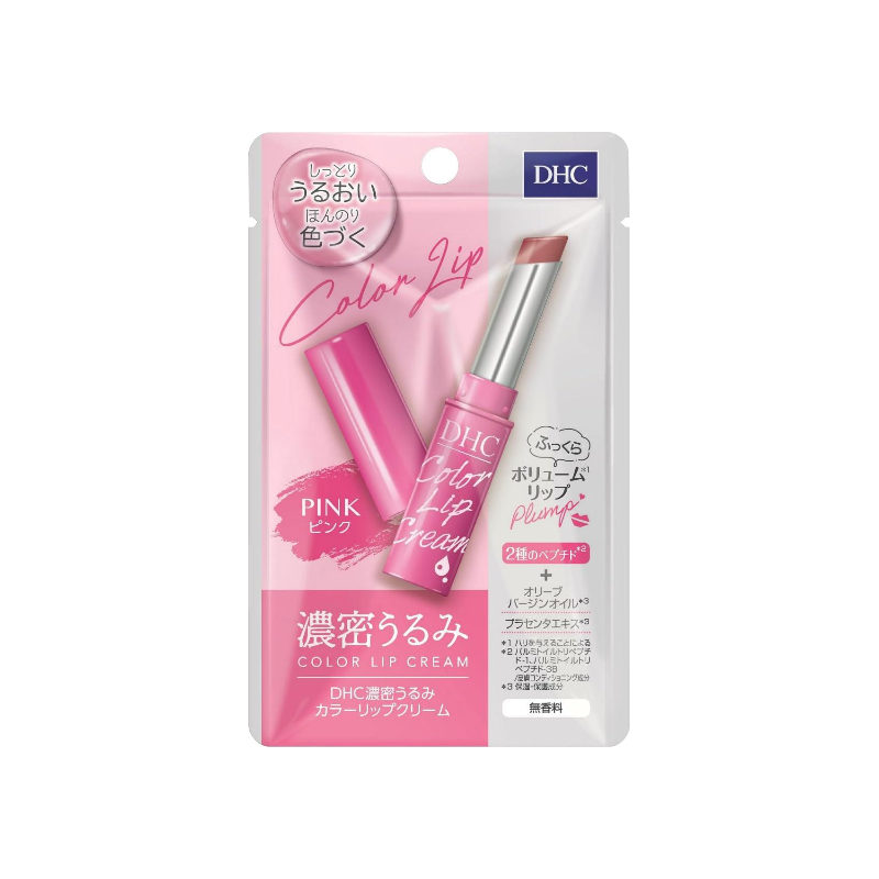 DHC 濃密保濕有色潤唇膏 - 粉紅色 (提升氣色/素顏必備)