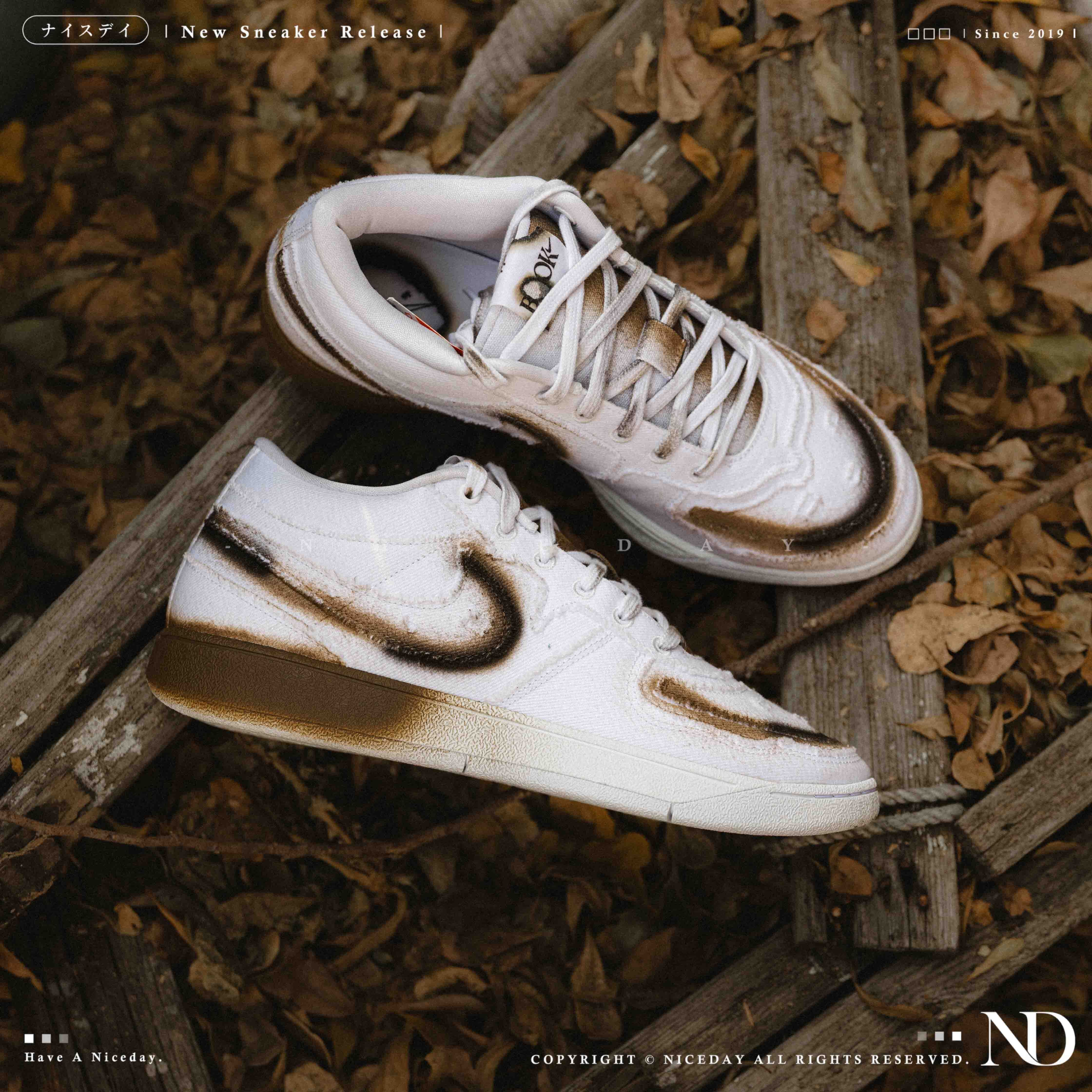 NICEDAY 代購 Nike Book 1 Torched 燒毀 火 灰燼 燒傷 棕色 白 摩卡 實戰 籃球鞋 IO9988-100