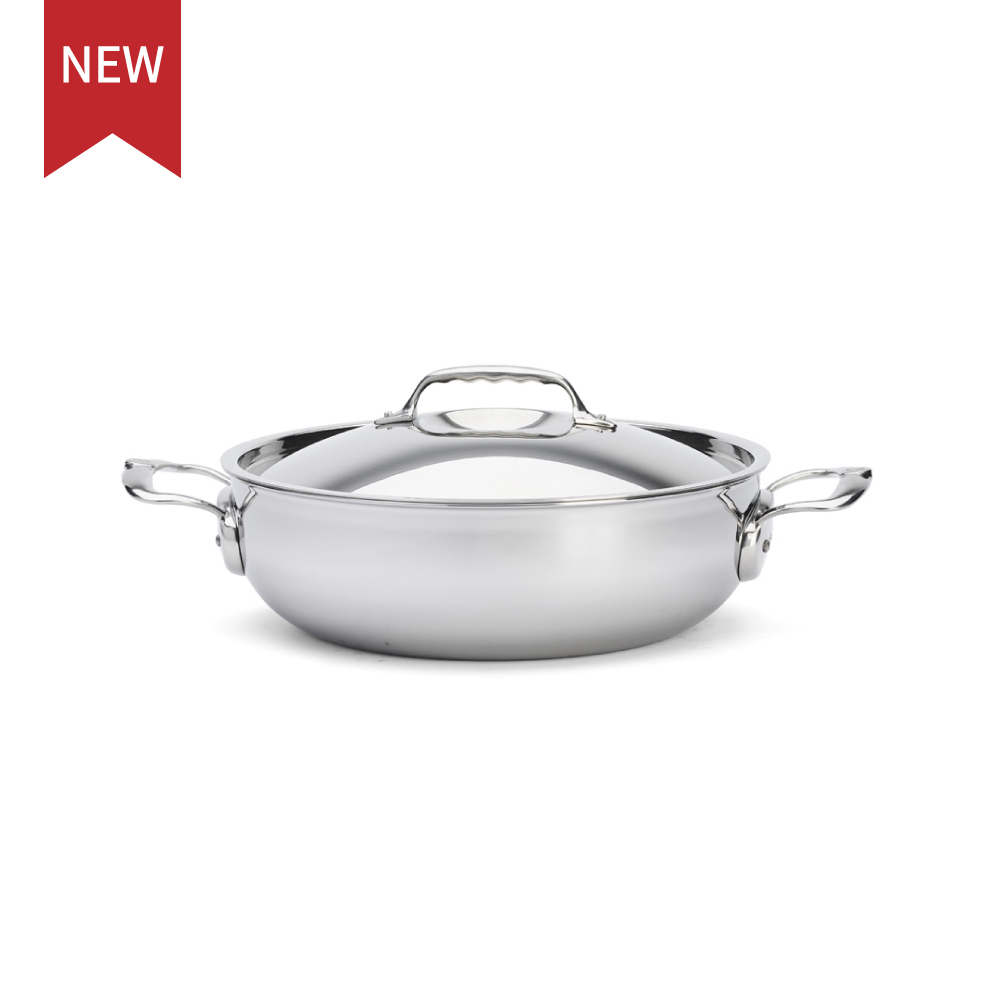 Affinity系列 l 多層複合不鏽鋼雙耳炒燉鍋 l 含蓋 28cm  ✩ 2026 新升級