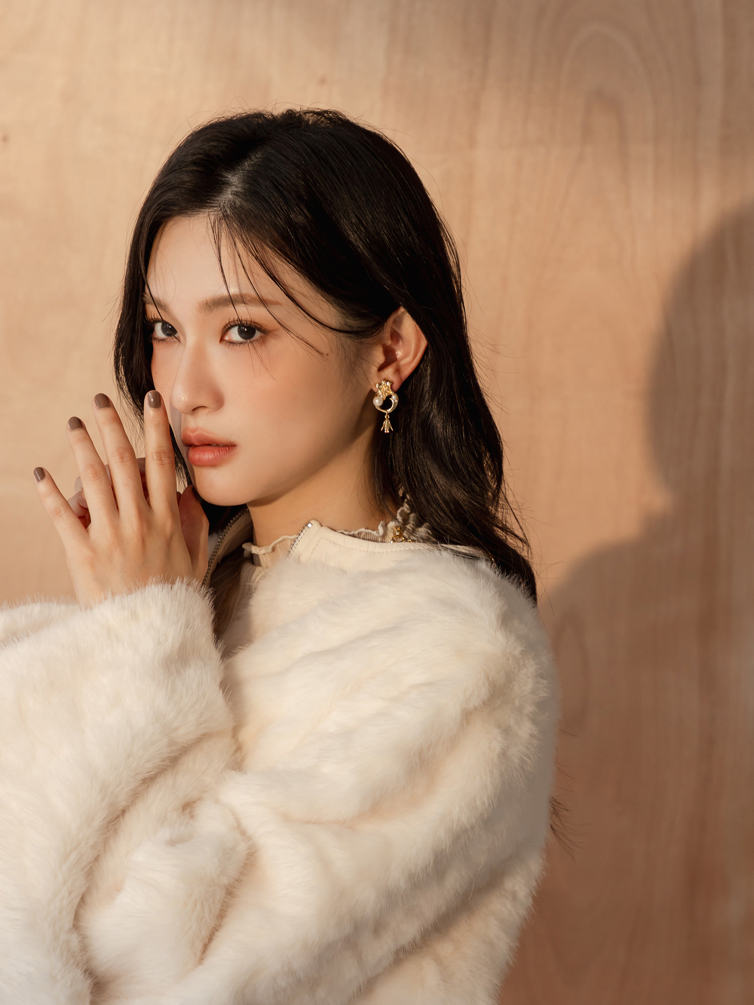 瀾光漫漫。MUCHAT手作14KGP珍珠花苞鏤空純銀針耳環