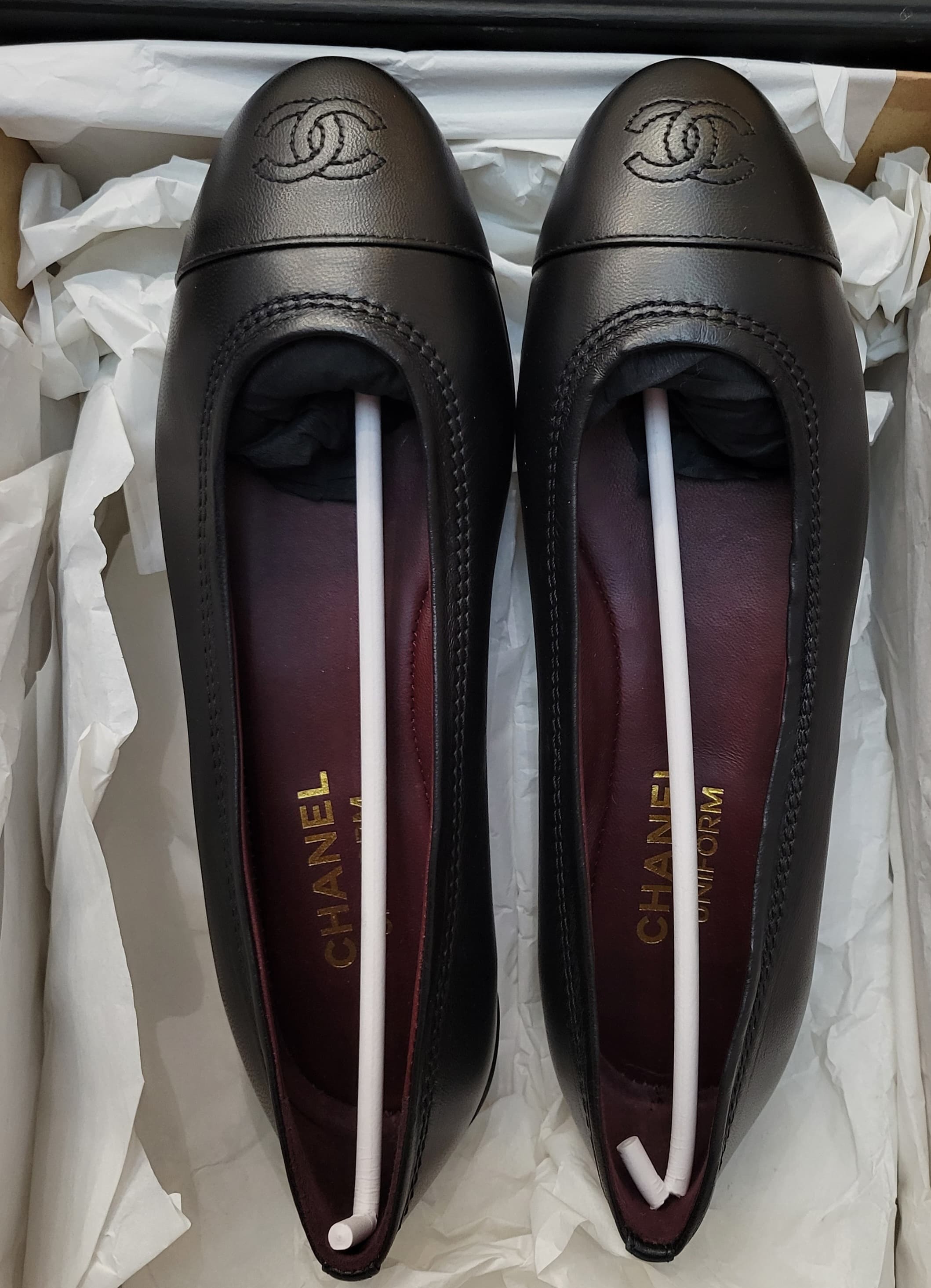 CHANEL EMPLOYEE BALLERINA FLATS SIZE 36, 37, 38
