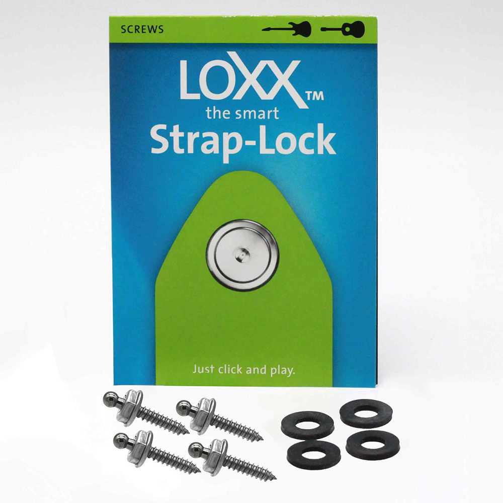 Loxx 德製安全肩帶釦-螺絲組 16mm螺絲 + 墊片(亮銀) 安全背帶扣 背帶釘 牢固