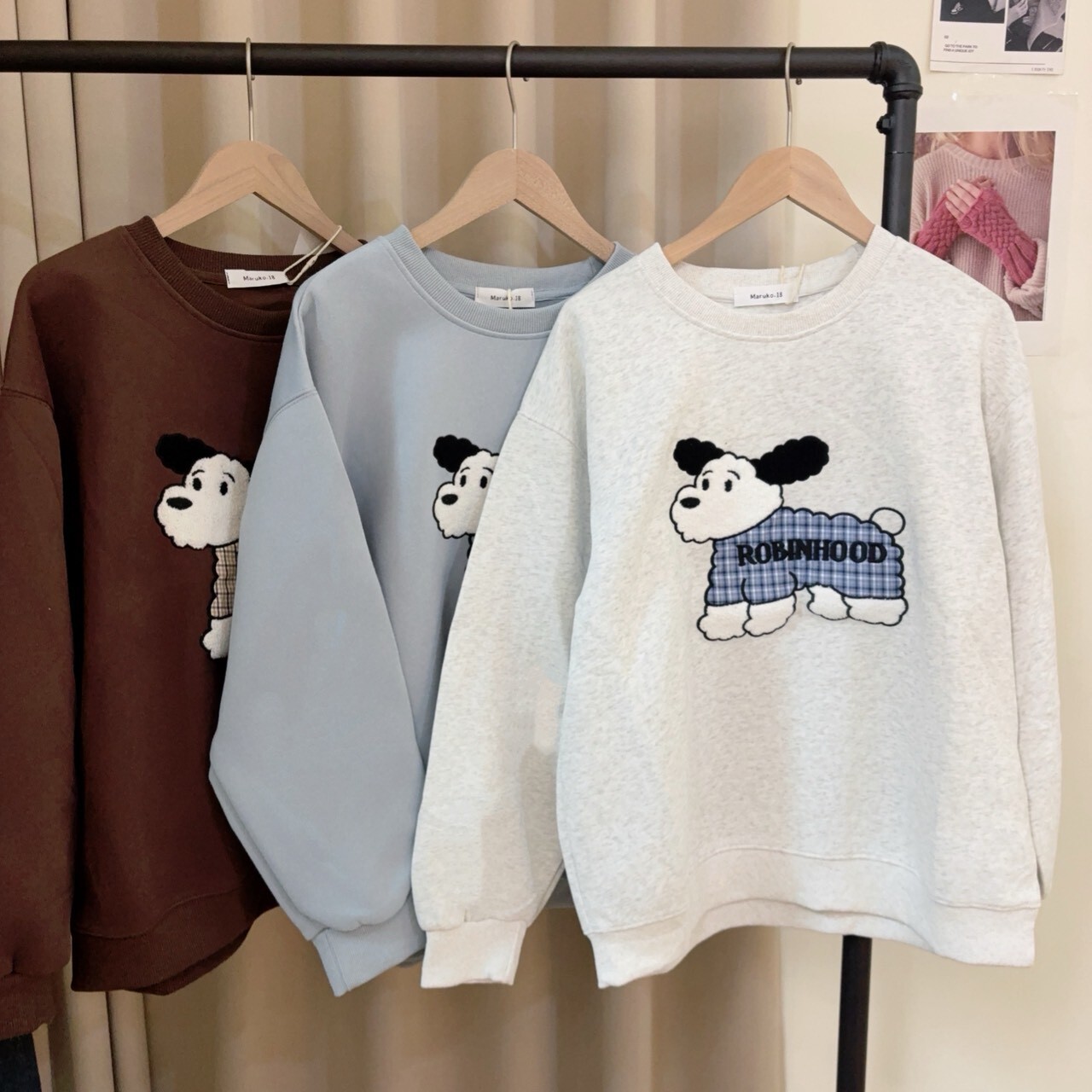 可愛韓系狗狗大學T