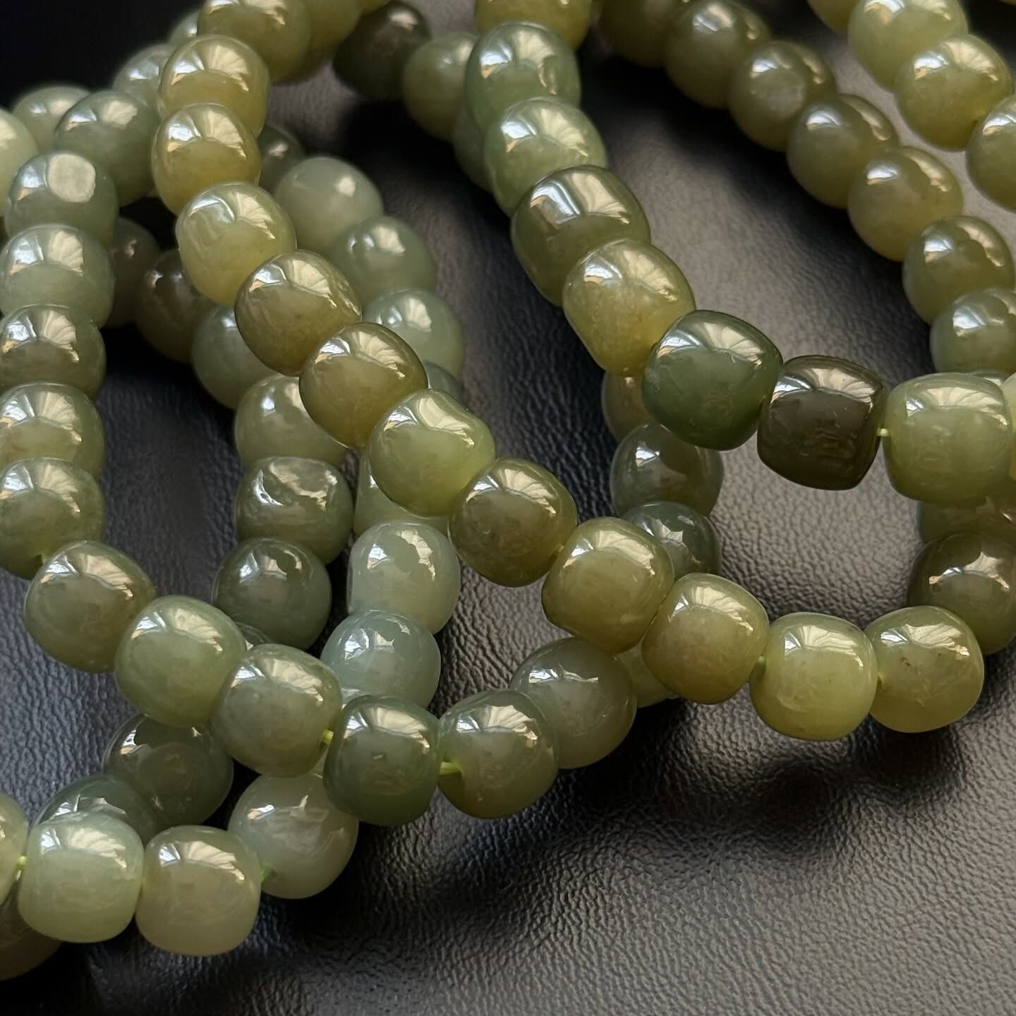 [原石] 和田玉 水晶手串