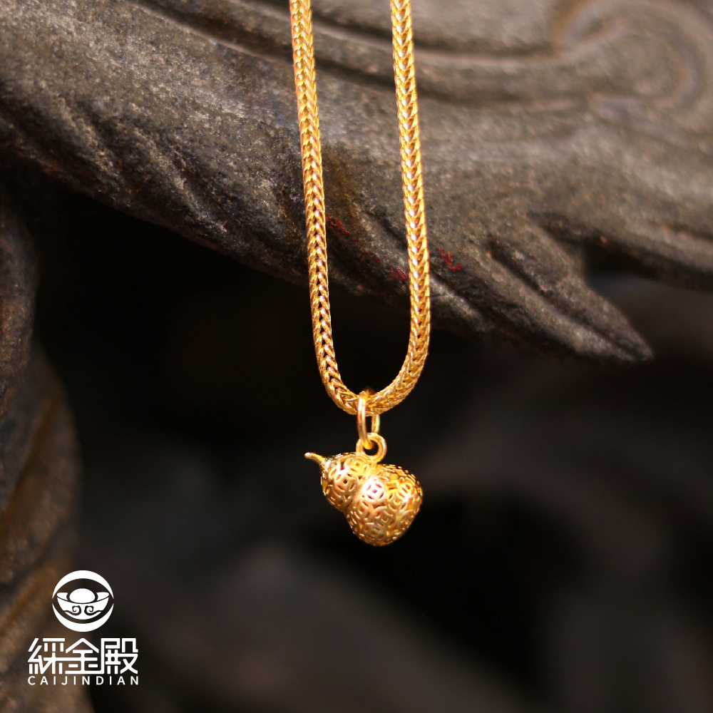 福祿呈祥轉運項鍊｜葫蘆｜平安健康｜求財聚富｜吉祥如意【綵金殿】