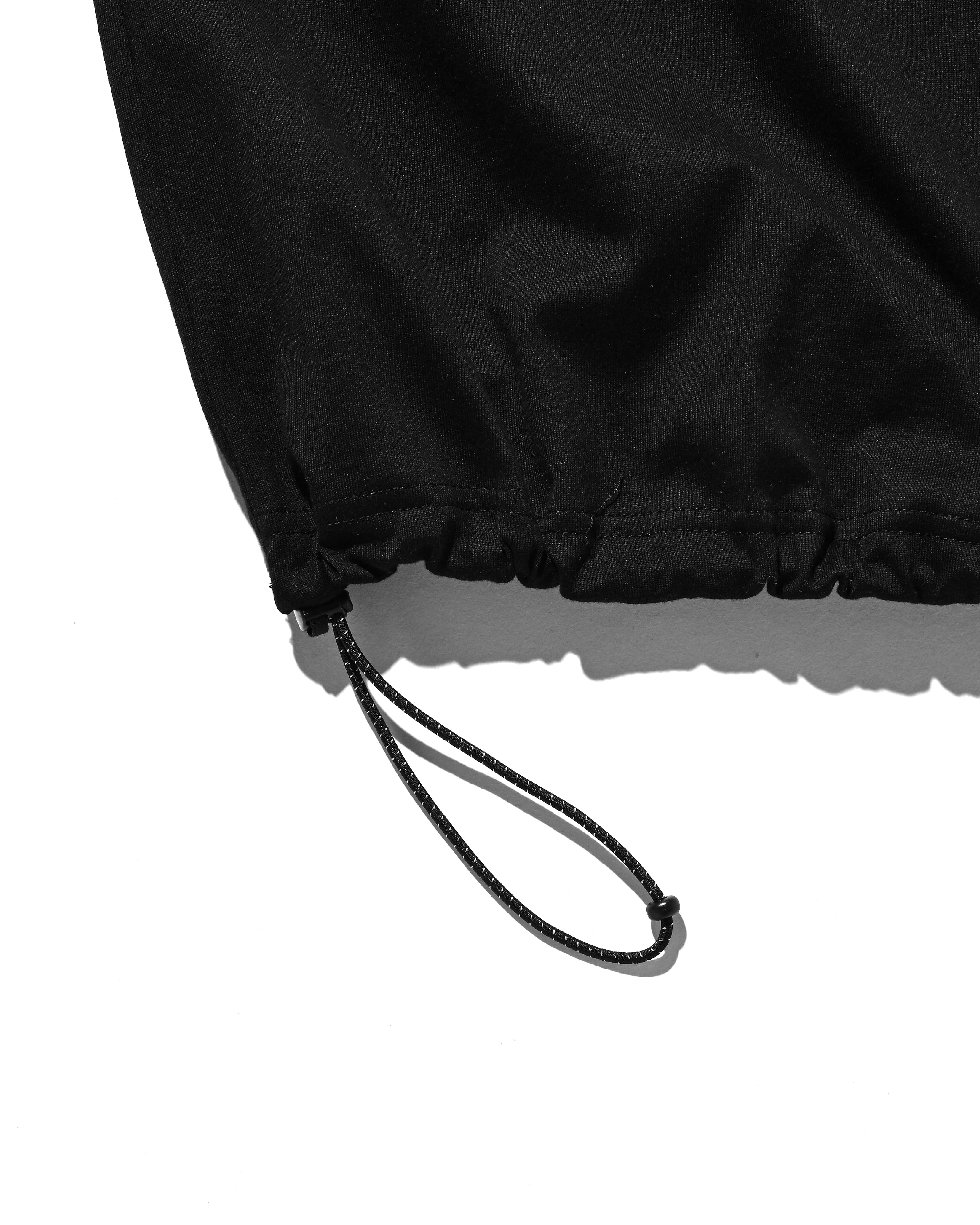 CLESSTE｜ENBROIDERY MASSIVE T-SHIRT WITH DRAWSTRINGS 002 "BLACK"