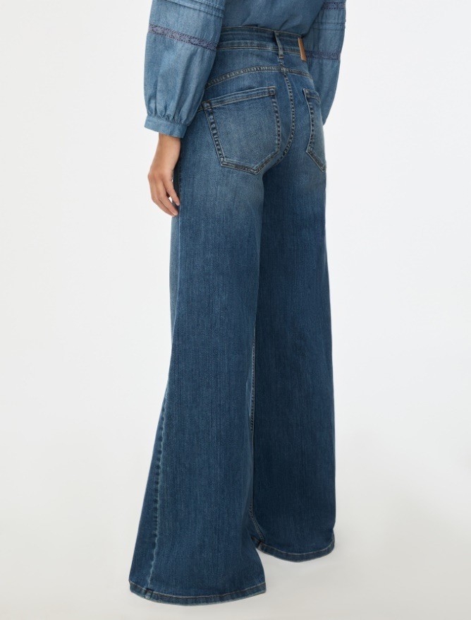 iBlues前口袋修身喇叭褲