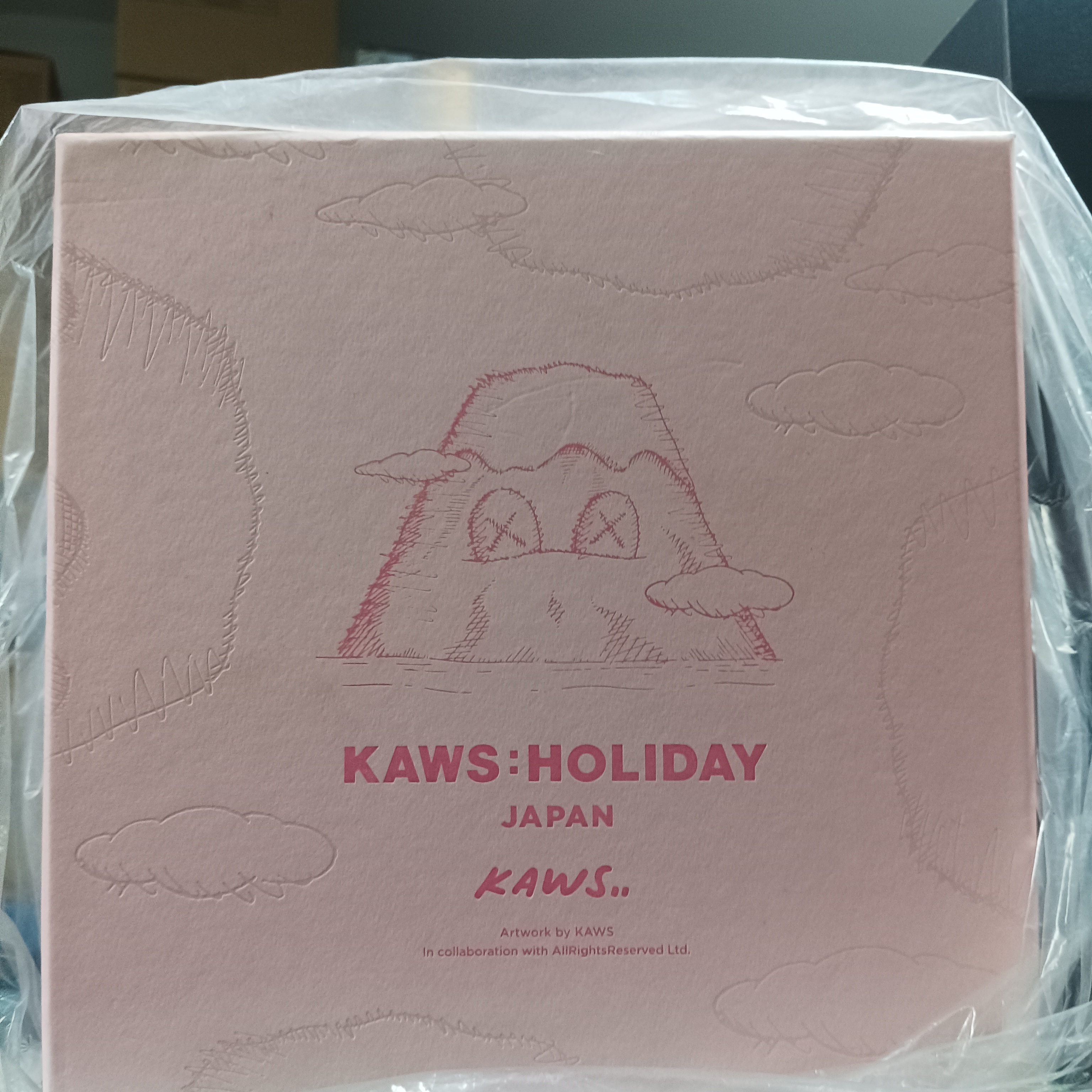 寄賣-kaws holiday japan 富士山pink  毛公仔