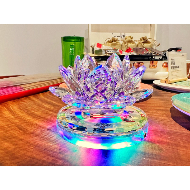 《天祐德》正能量水晶蓮花❤️已淨化加持完成 修持供養超好用‼️