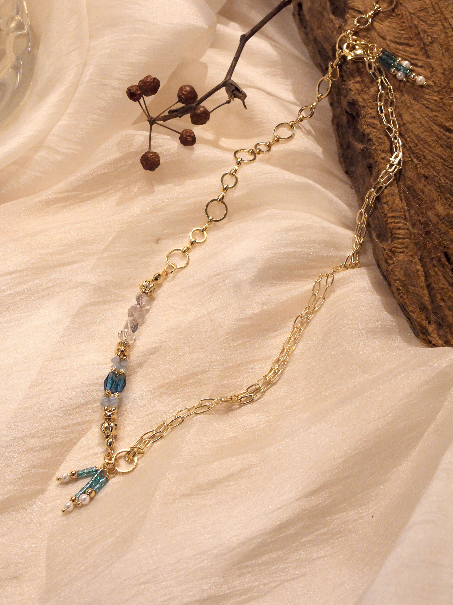 瀾光漫漫。(2way)MUCHAT手作14KGP透紫水晶珠項鍊