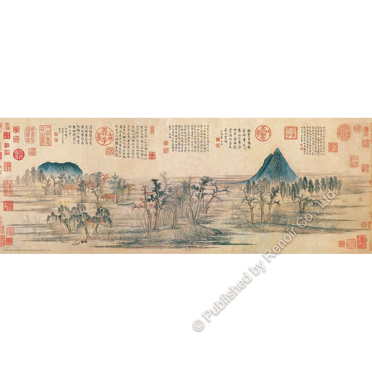 鵲華秋色/1000片/故宮/趙孟頫