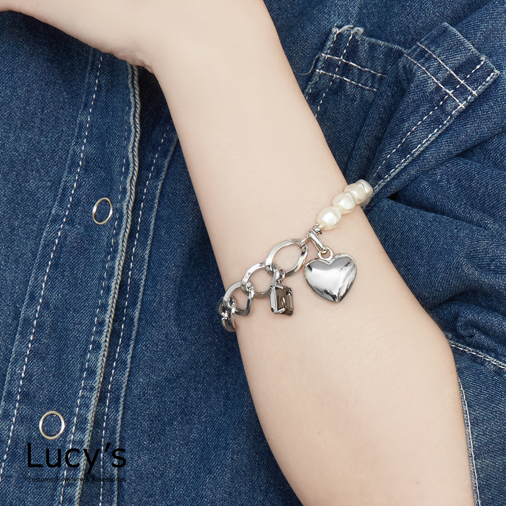 珠光金心 T扣手鍊 (二色) (125784/125785)