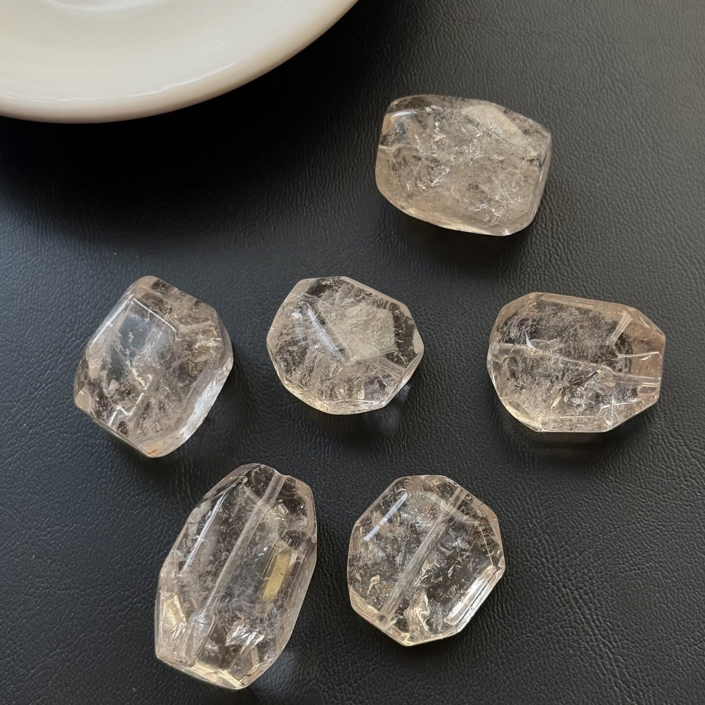 [原石] 阿賽斯特萊 白水晶 通孔