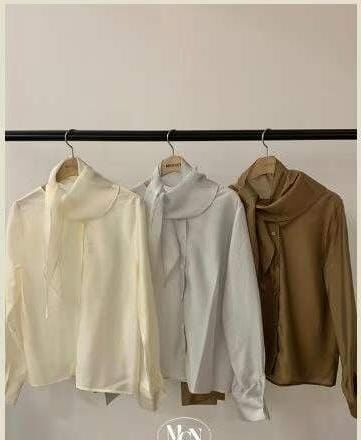 MN5426 絲巾綁帶襯衫 *特價* (優惠碼同充值購物金不適用)