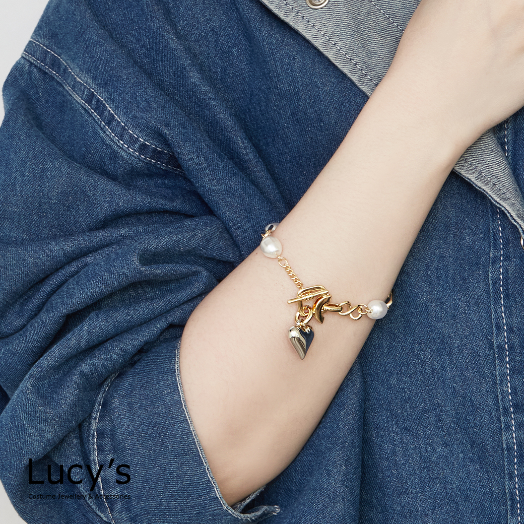 珍珠心鏈 T扣手鍊 (127065)