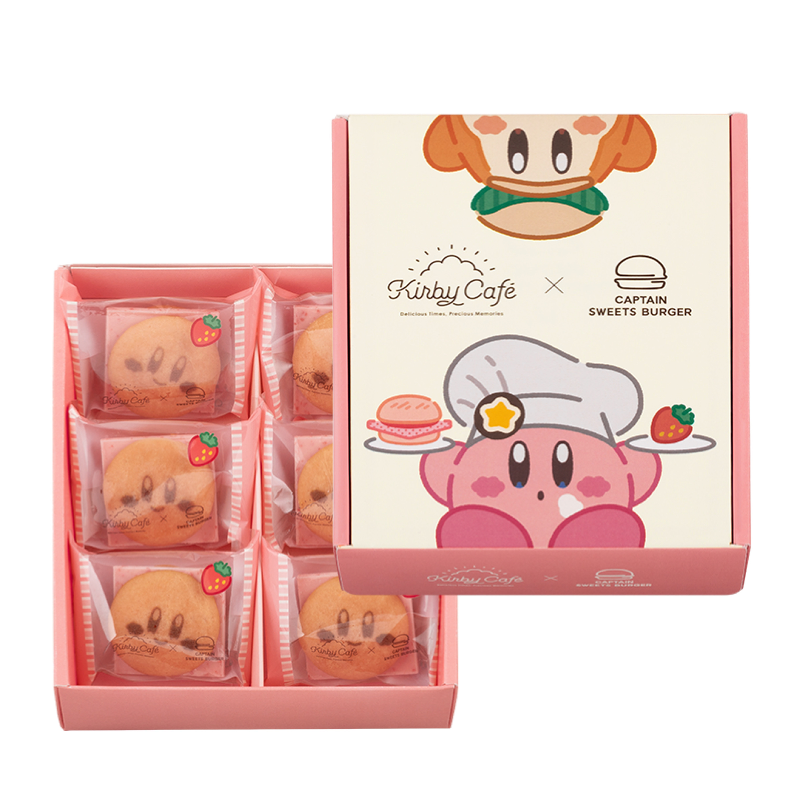 Kirby Cafe × Captain Sweets Burger 草莓朱古力漢堡
