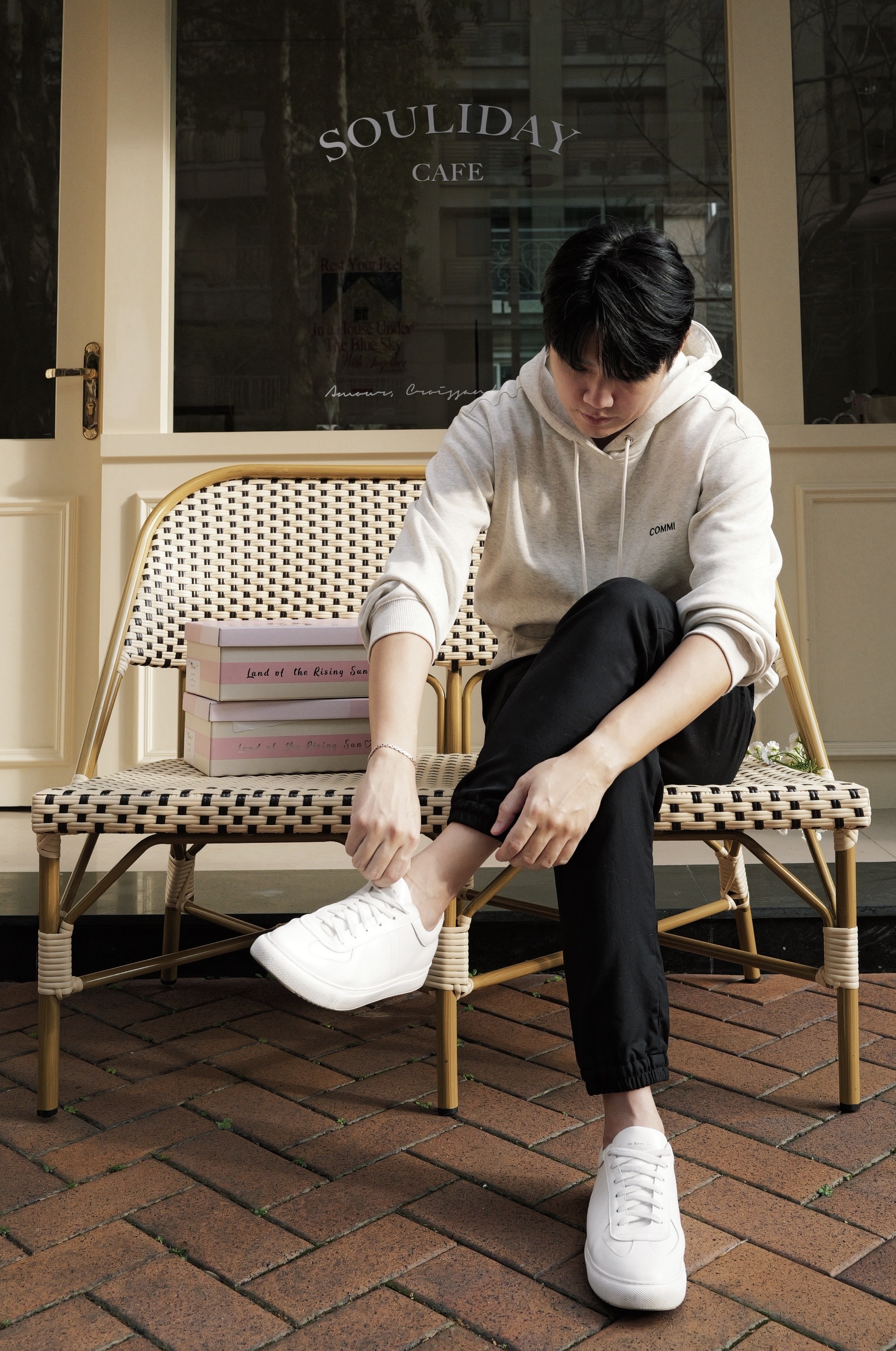 預購 COMMI 好評復刻輕量德訓手工鞋-男款（白） 39-44