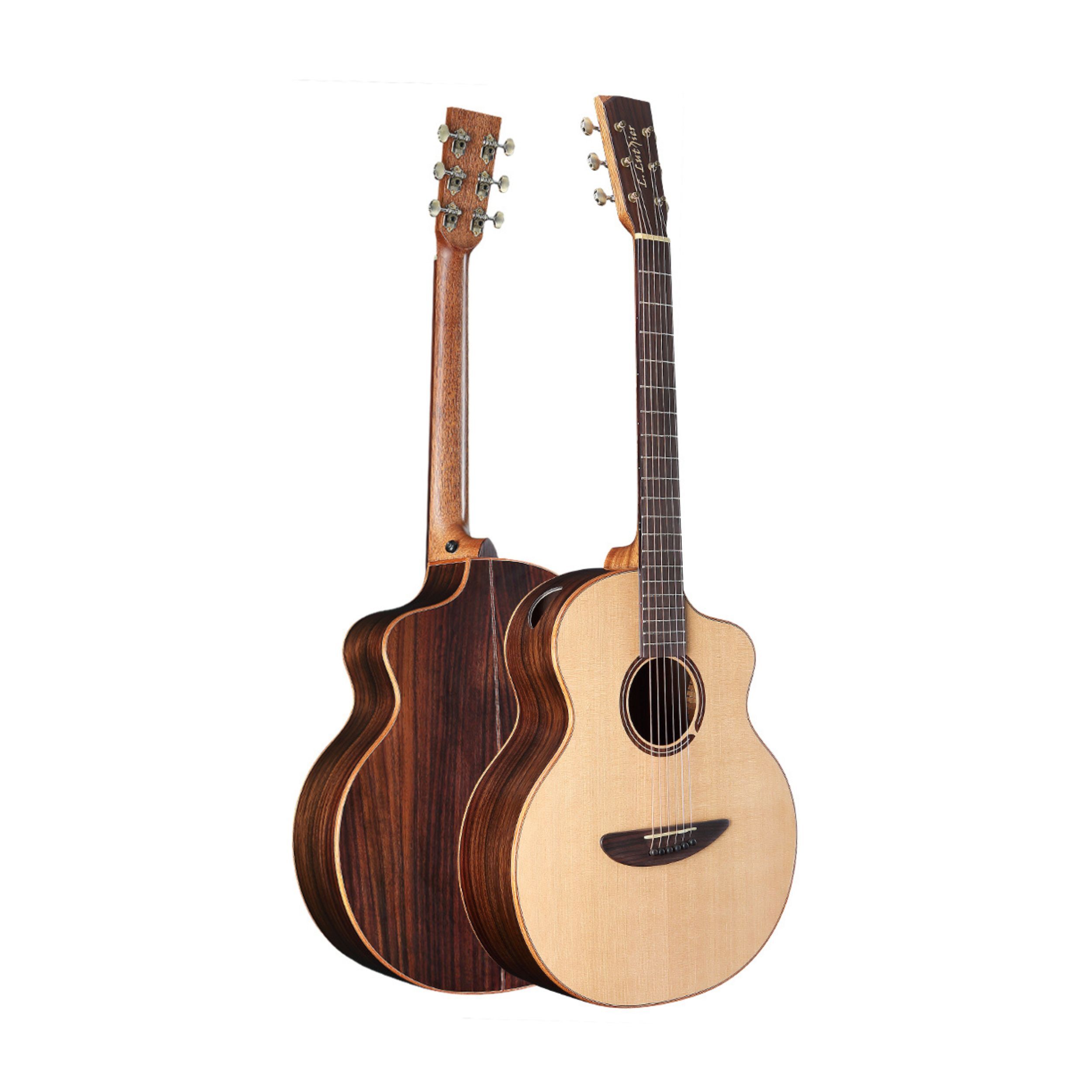 L.Luthier - Eden Light 38吋全實木吉他 玫瑰木 側音孔 音色甜美 顆粒飽滿