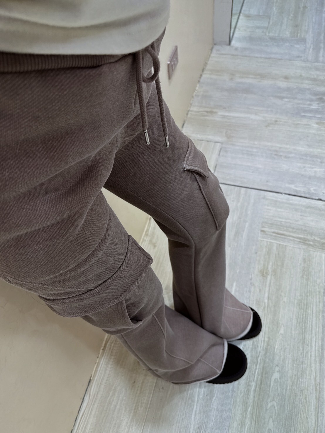 F212工裝抽繩喇叭棉褲