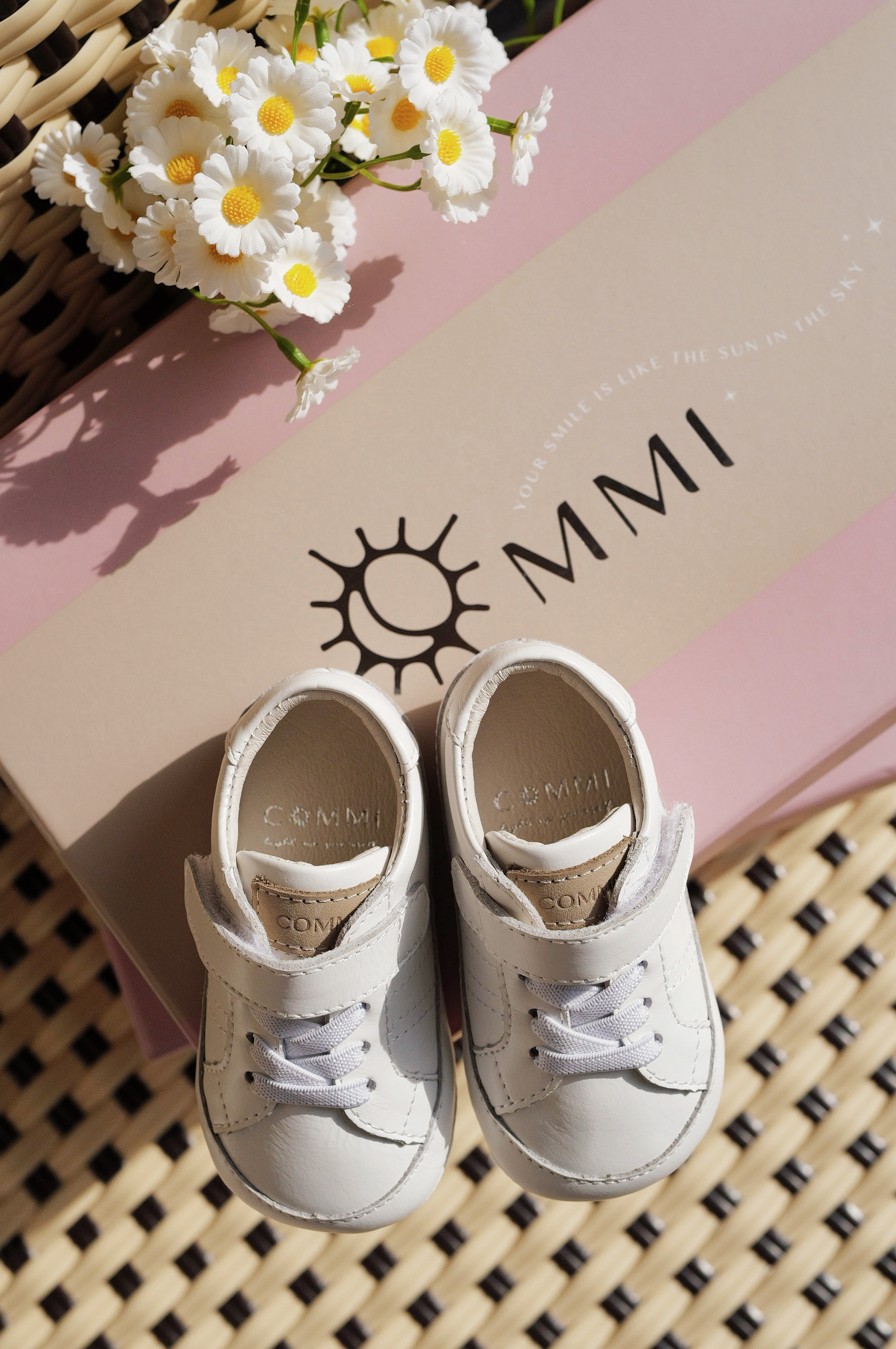 預購 COMMI 升級復刻手工真皮小白鞋2.0-Baby款 12.5-15