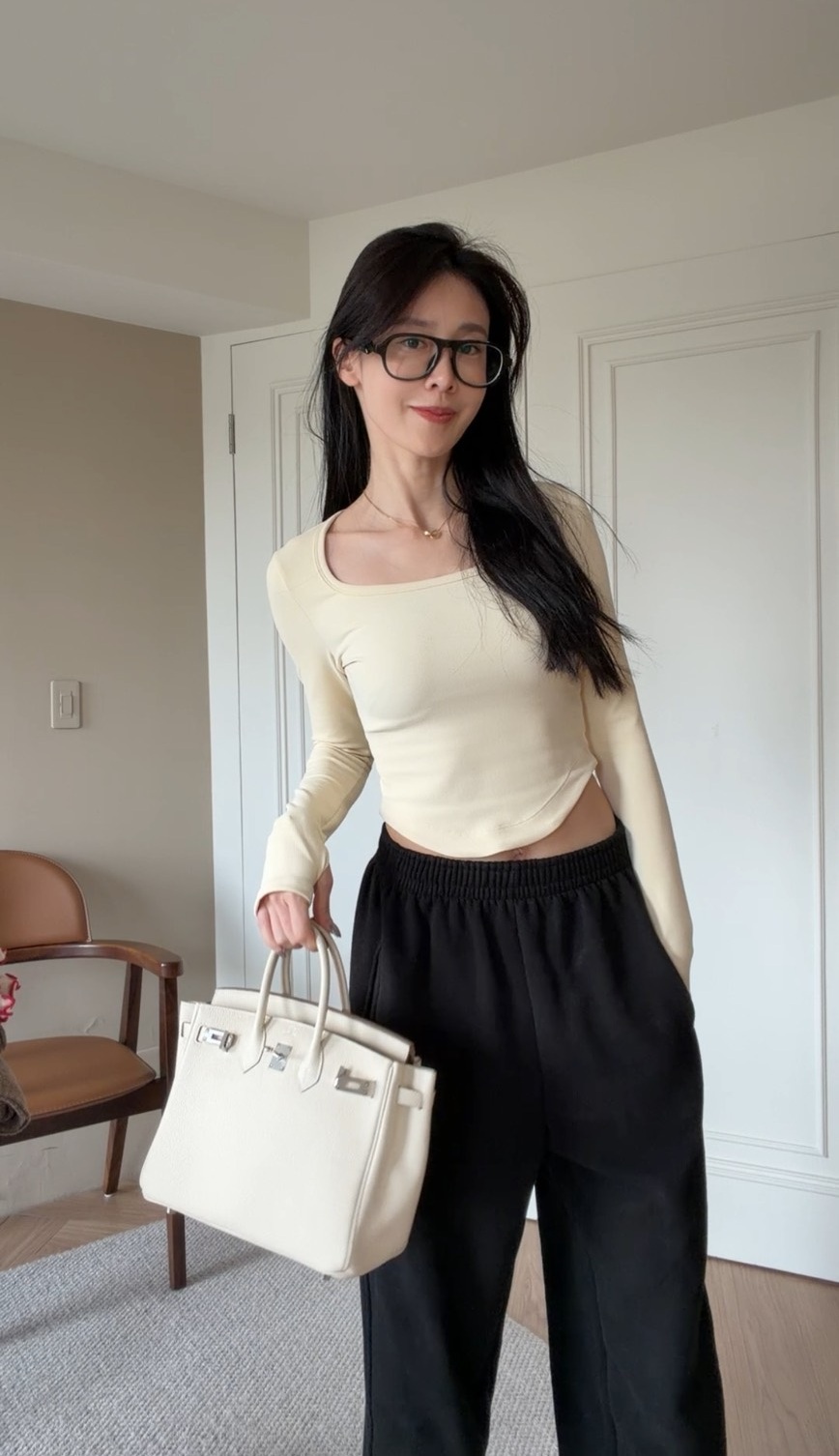 超顯瘦瑜珈短版上衣