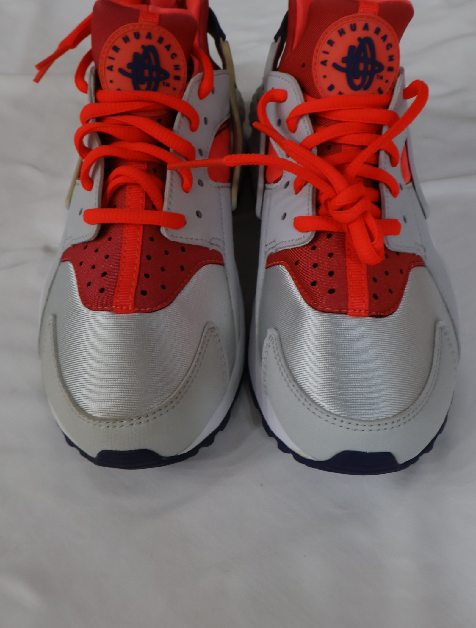 Nike Air Huarache Run 武士 女鞋 白粉 銀白 634835-013 現貨