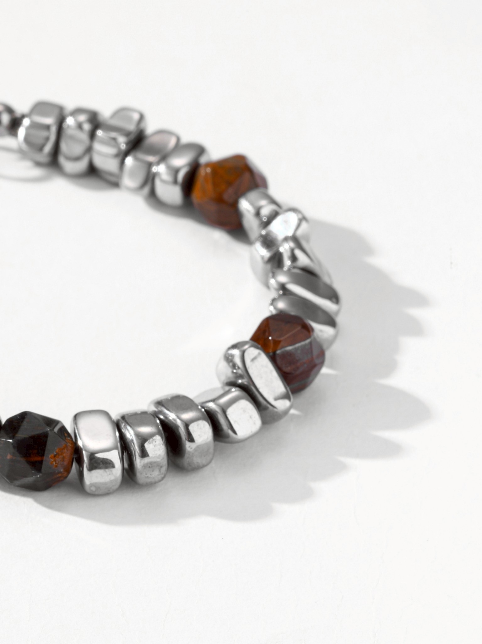 UCDF 不規則碎石 拼接 虎眼石 手鏈 UCB013