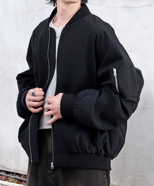 日本 防潑水 尼龍 彈性 MA-1 夾克