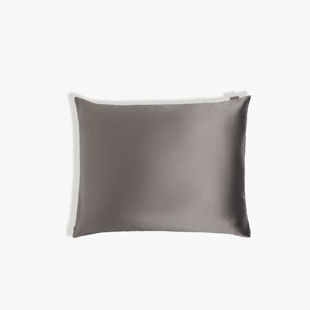 1DR0123-074 [DORE & ROSE] Premium Silk Pillowcase 60x70cm Charcoal #M37 (D-EU-E)