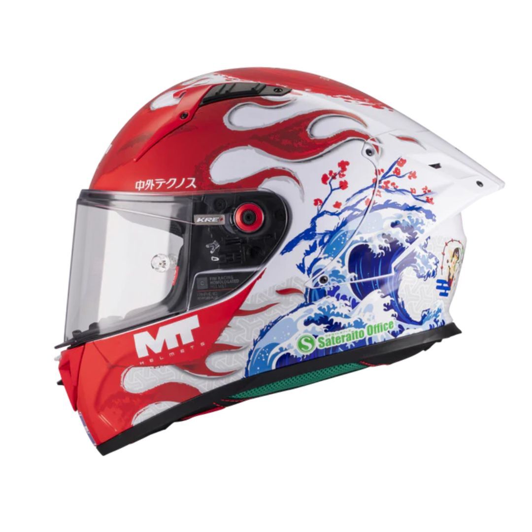 MT Helmets KRE+ S YAMANAKA 2026 A5 GLOSS 亮面 *符合賽車批准的最高標準 FIM 認証* 全碳纖維頭盔