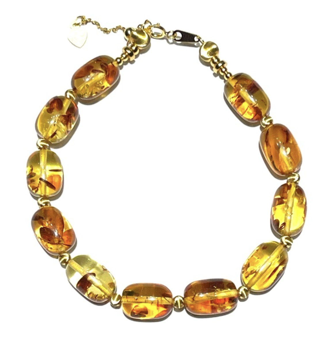 0121GZ083-26琥珀-8M花珀棗珠DIY貓眼手串(A83)