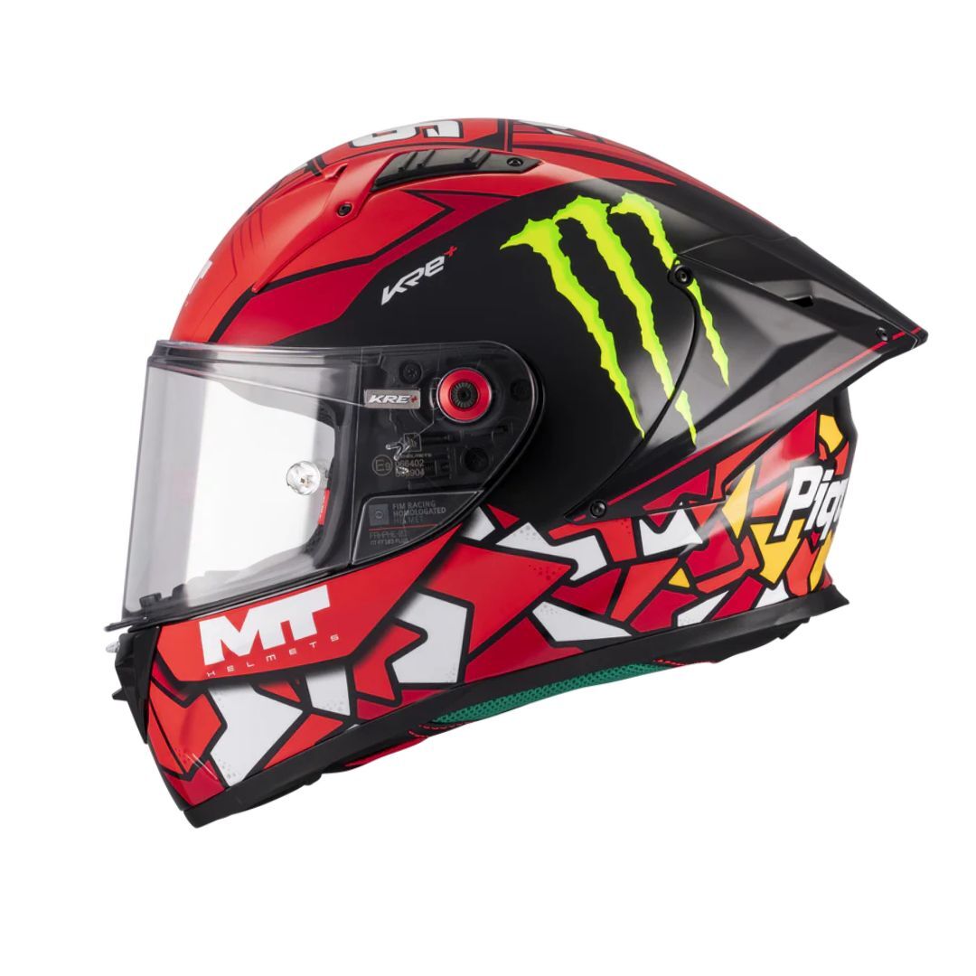 MT Helmets KRE+ S PIQUERAS B5 GLOSS 亮面 *符合賽車批准的最高標準 FIM 認証* 全碳纖維頭盔 **預訂貨品**