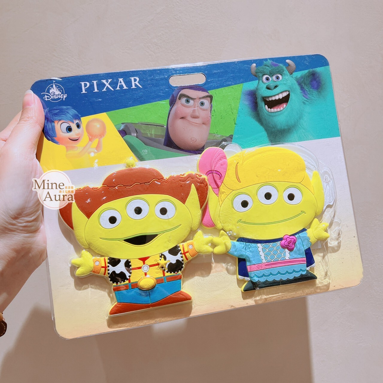 (特價現貨) 三眼怪 Alien 變裝造型 胡迪 Woody 牧羊女 Bo Peep 磁鐵 鉤子 2入組 玩具總動員 Toy Story -香港迪士尼樂園