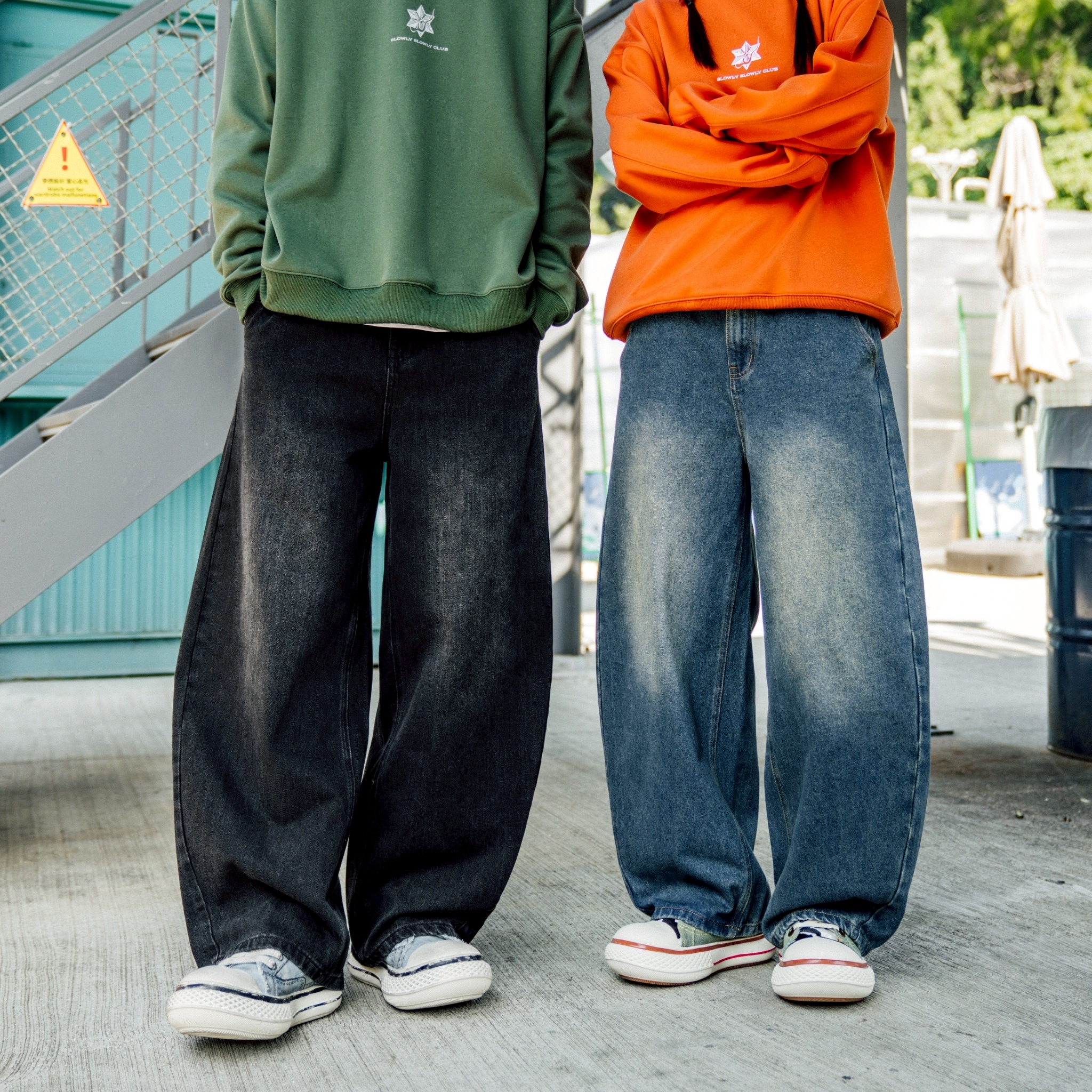 SBG 完美版型厚磅素面彎刀牛仔褲 SB810