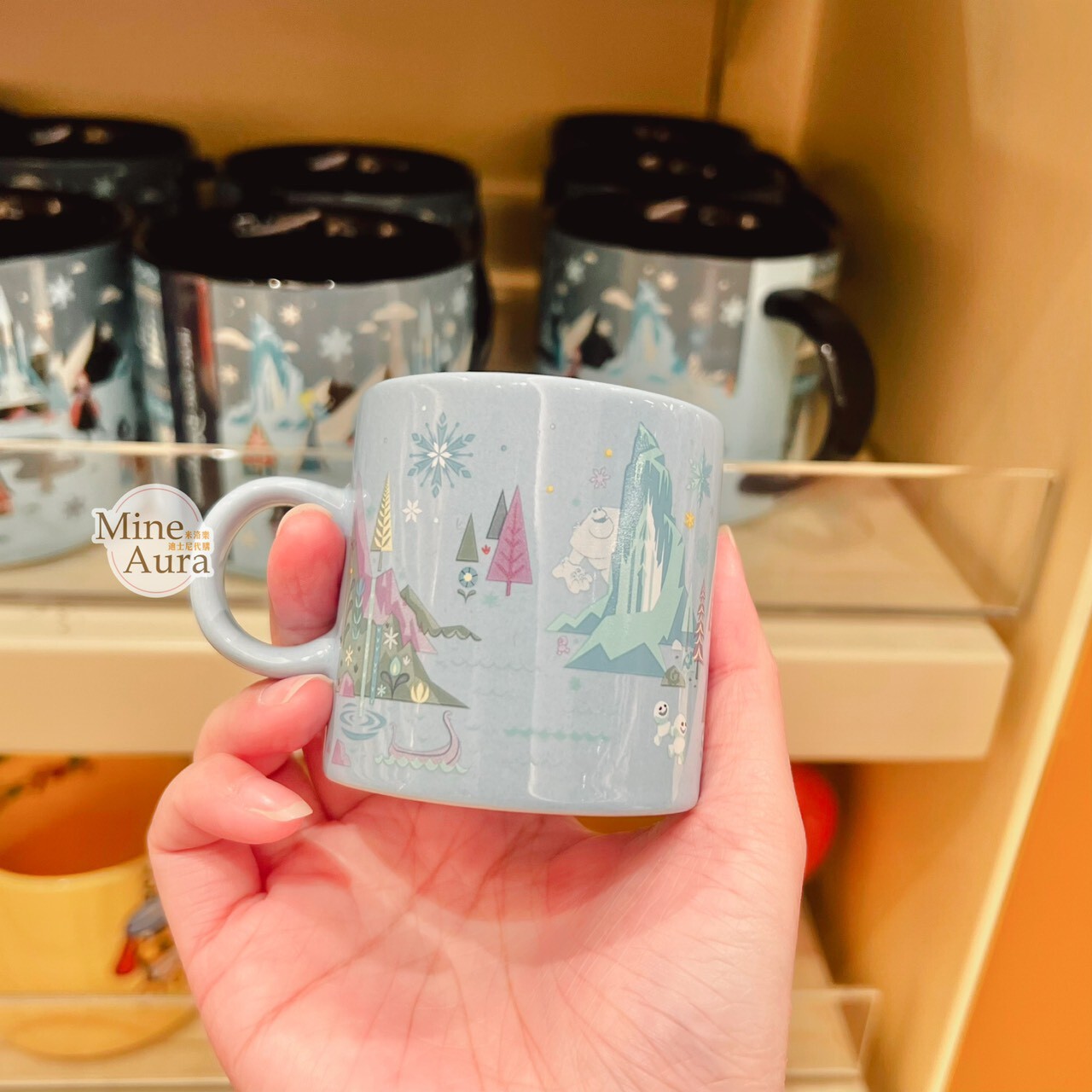 World of Frozen 限定 艾倫戴爾王國 圖案 陶瓷 迷你 馬克杯 水杯 冰雪奇緣 Frozen -香港迪士尼樂園