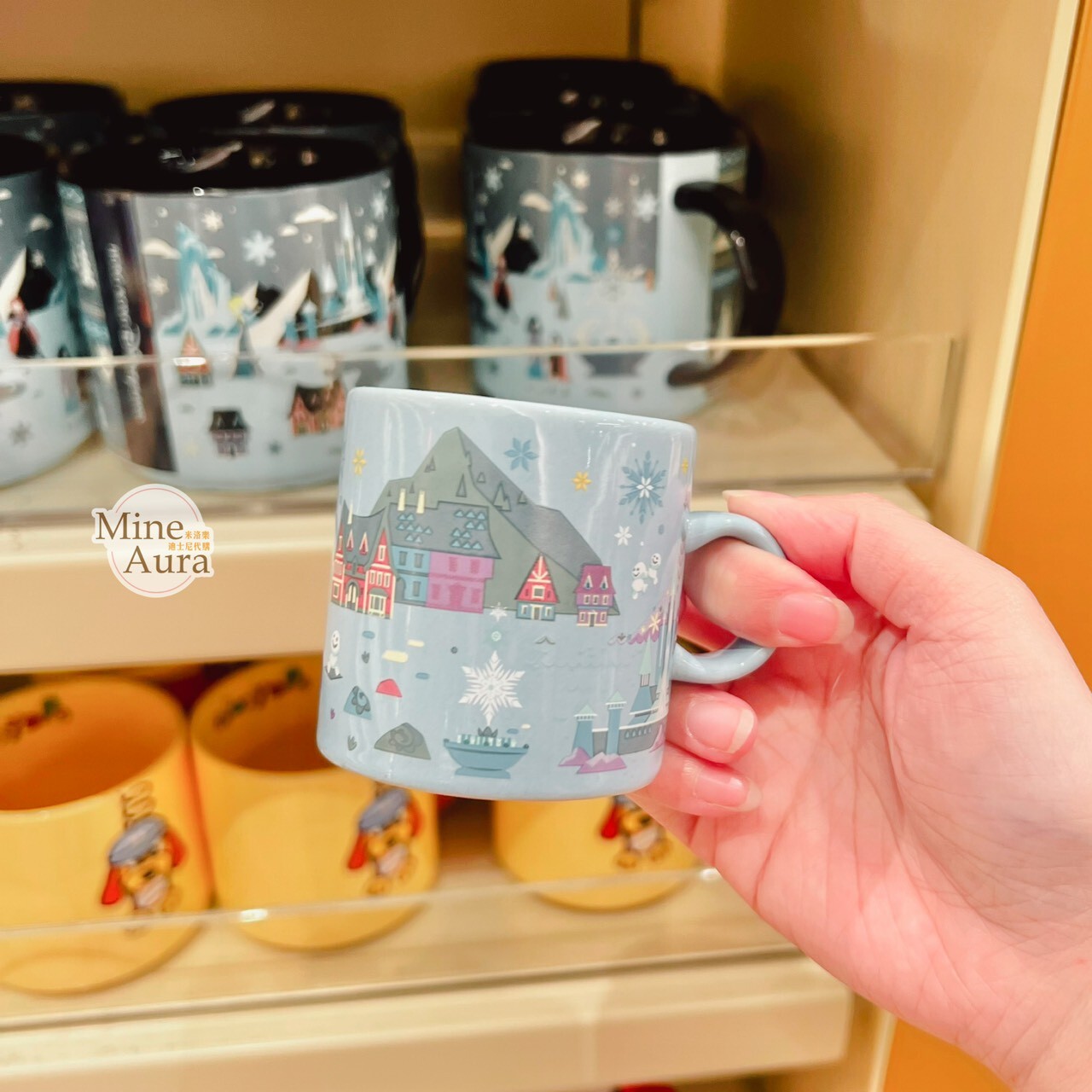 World of Frozen 限定 艾倫戴爾王國 圖案 陶瓷 迷你 馬克杯 水杯 冰雪奇緣 Frozen -香港迪士尼樂園