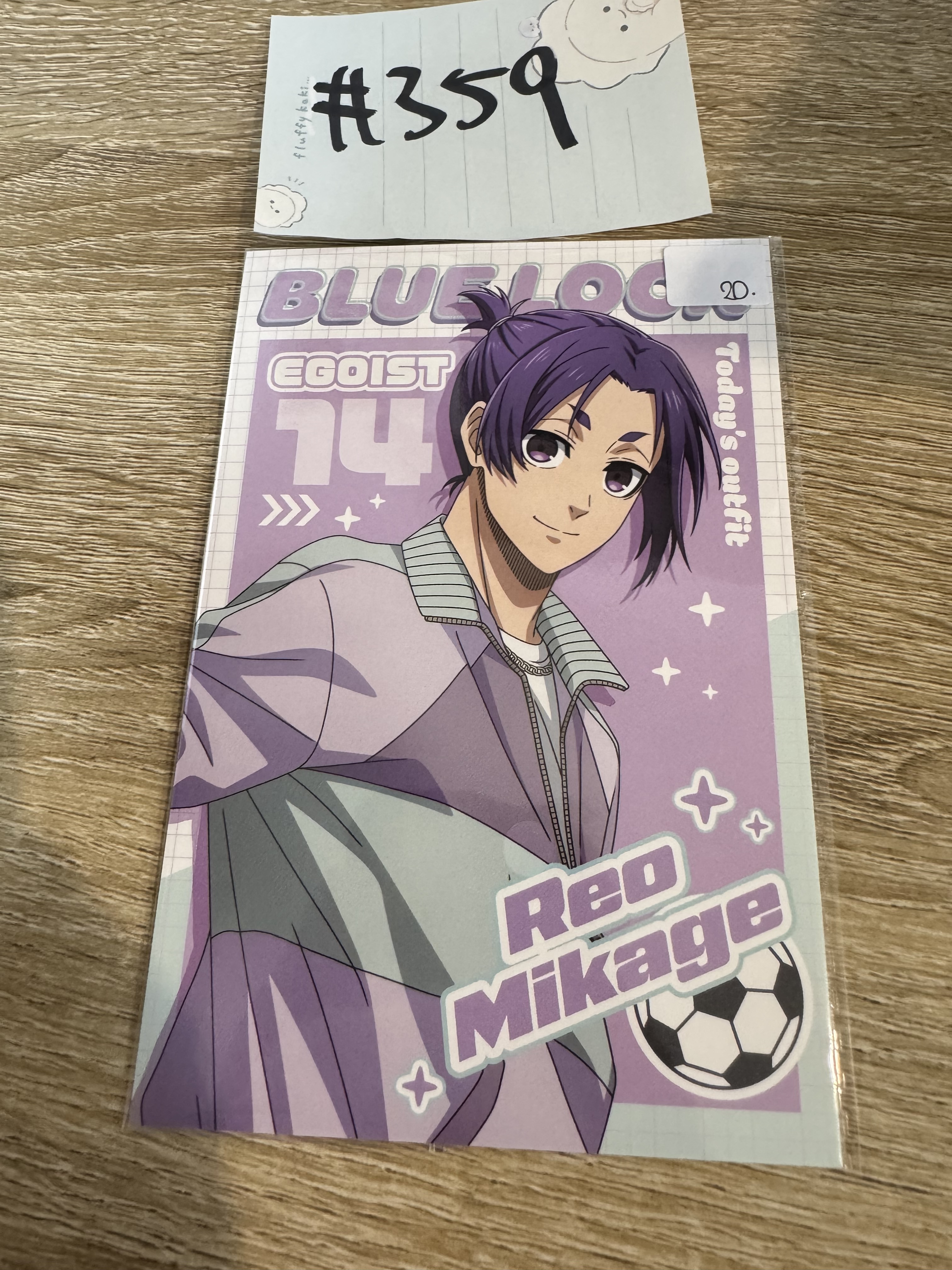 BlueLock 玲王 明信片#359