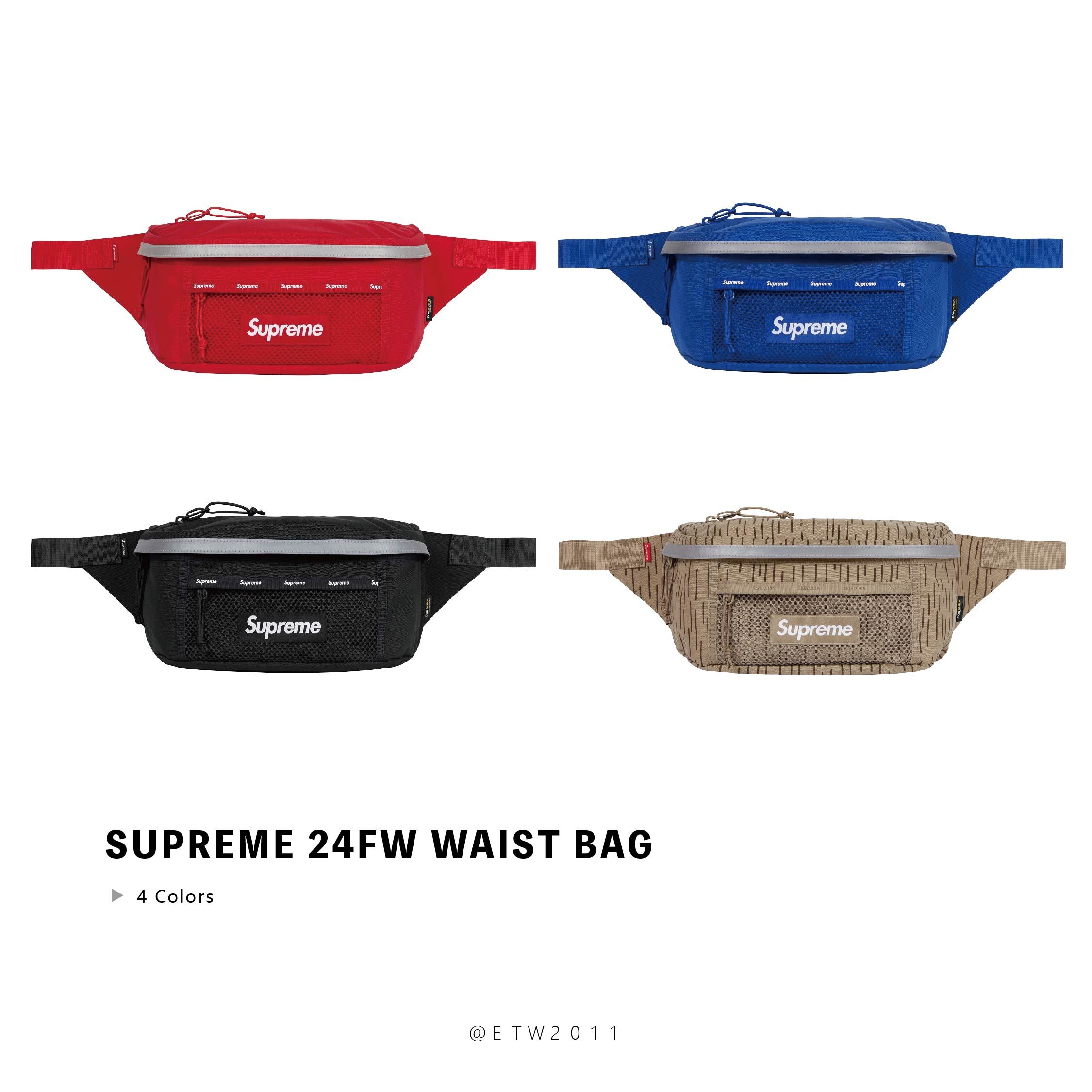 ☆ETW☆【EASY TO WEAR】SUPREME 57TH 24FW Waist Bag 腰包 小包 防水 反光 4L