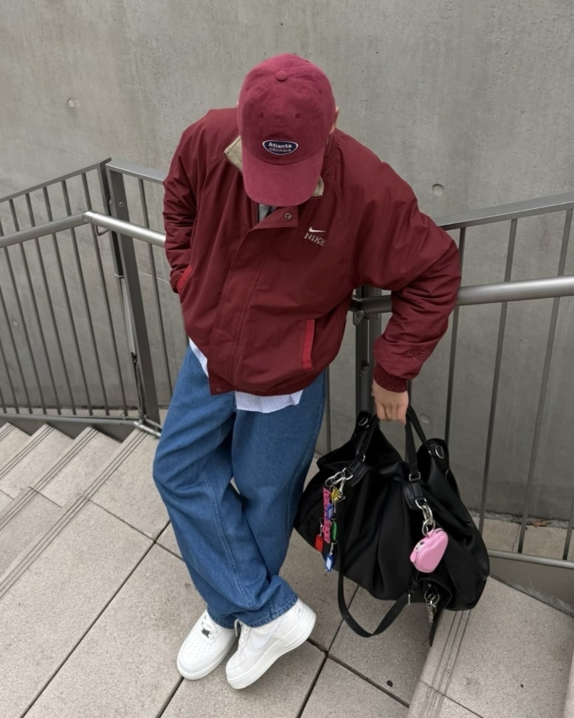 NIKE 2026年 馬年限定 搖粒絨 立領 外套 夾克 防風 暗紅色